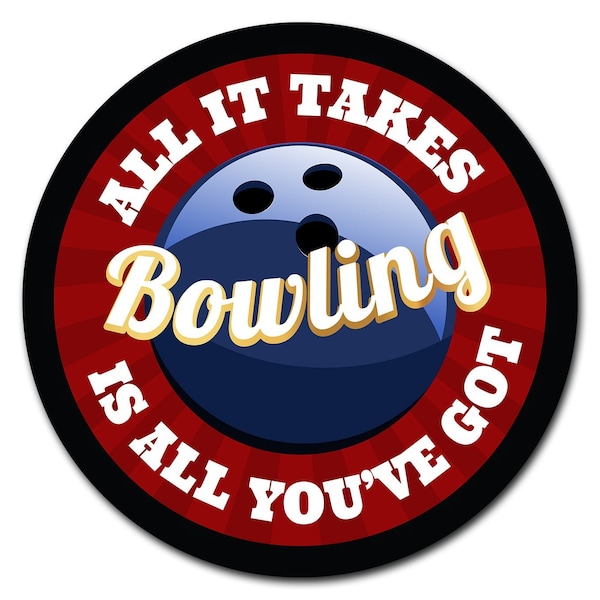 Bowling Zone Circle Corrugated Plastic Sign